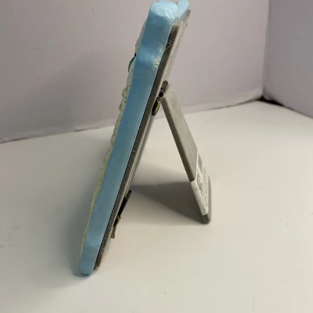 FIGI Picture Frame, 3D Ceramic, Hand Painted Baby Boy’s Christening.
